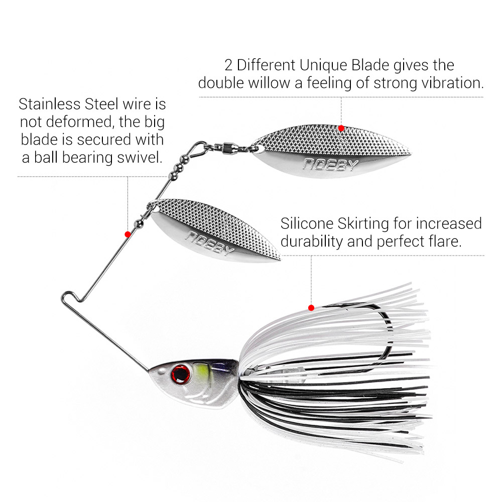 Noby-スピナーベイト10.5g,14g,21g,28g, - Jigger Double Sided のレビューと価格