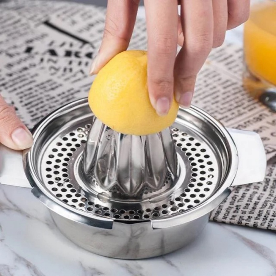 手動ステンレス製レモンオレンジ絞り器、柑橘類ジューサー、ボウ - Citrus Juicer Bar のレビューと価格