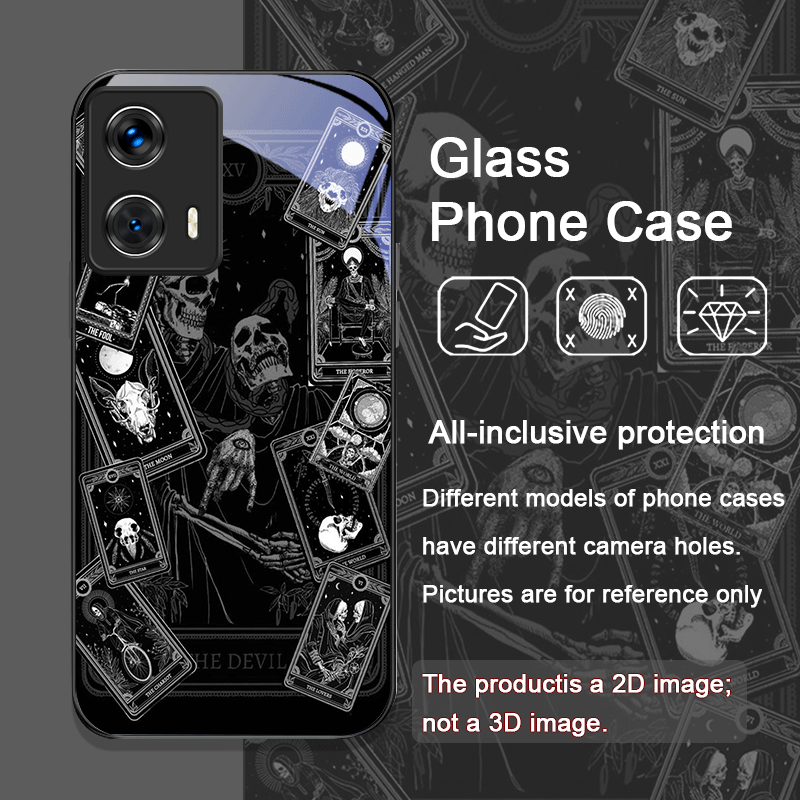 ヴィンテージゴシックタロットカードプリント強化ガラス製スマホ - Old Fashioned Glass のレビューと価格