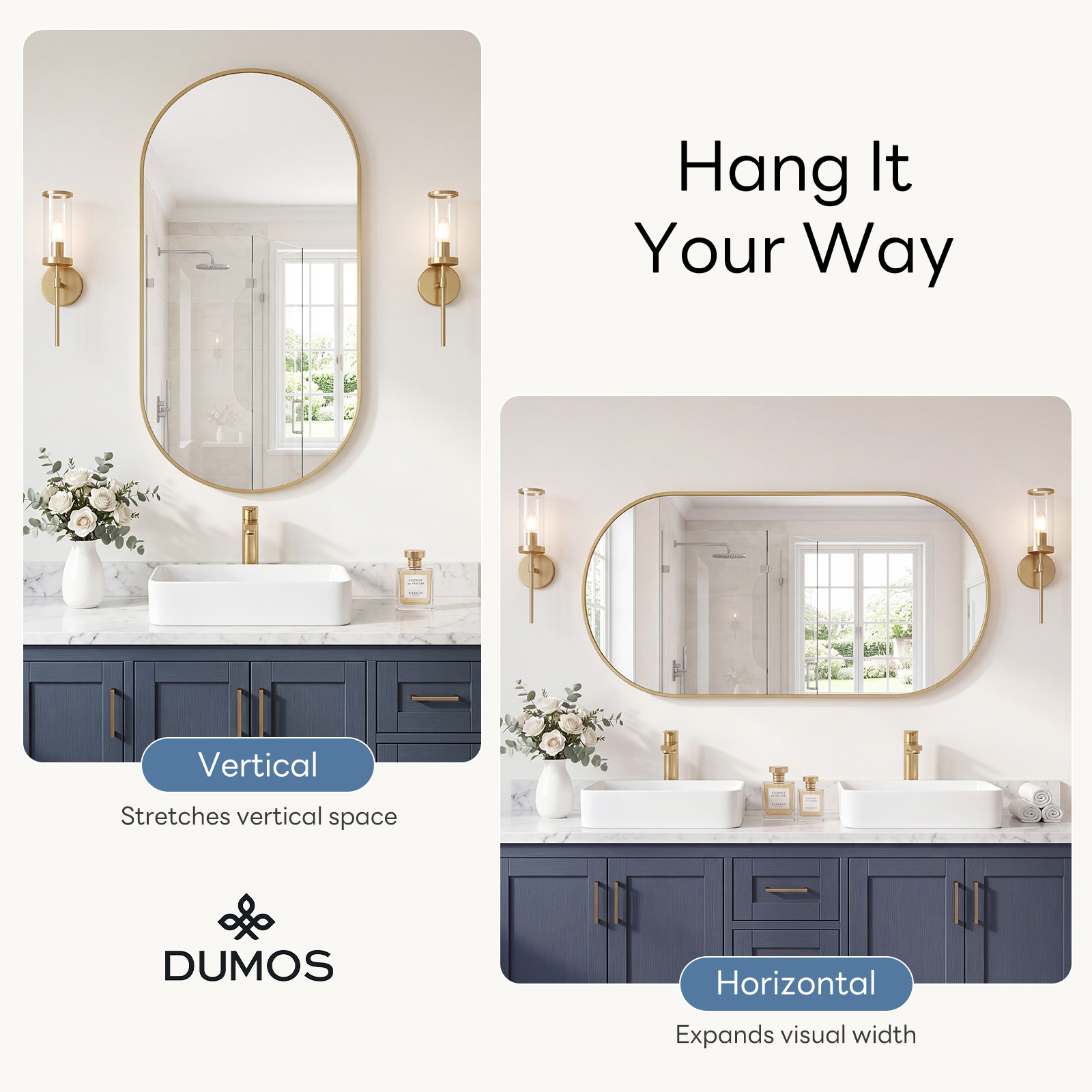 JHKオーバルウォールミラー、メタルフレーム付き、壁掛け用、 - Home Bargains のレビューと価格