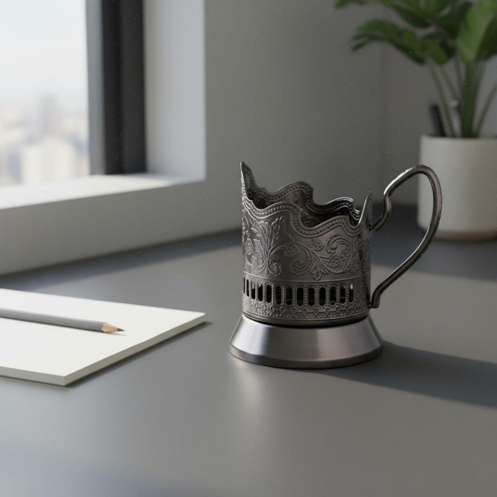 Podstakannik レトロスタイル ロシア茶グラスホル - Old Fashioned Glass のレビューと価格