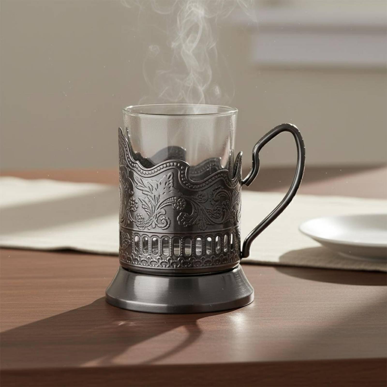 Podstakannik レトロスタイル ロシア茶グラスホル - Old Fashioned Glass のレビューと価格