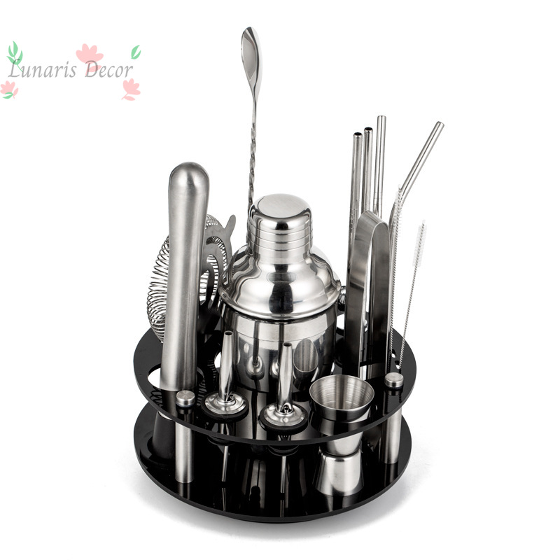 完全なバーテンダーツールキット、回転式アクリルボストンシェー - Boston Shaker Set のレビューと価格