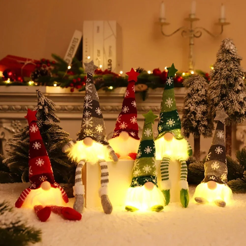LED クリスマスノーム顔のない人形ナイトライトメリークリス - Home Bargains のレビューと価格