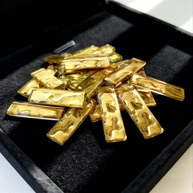 100/200gのモザイク金メッキ長尺クラフト虹色テクスチャ - Home Bar And Counter のレビューと価格