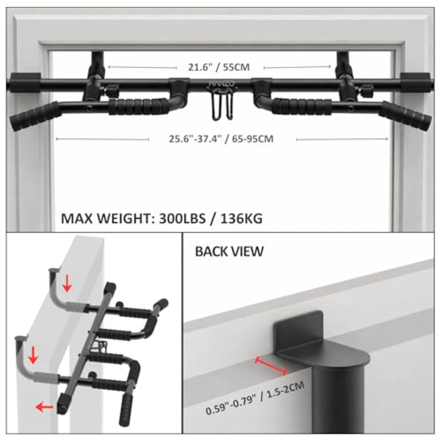 ドア枠懸垂バー セット サスペンションストラップ付き マルチ - Home Bar Setup のレビューと価格