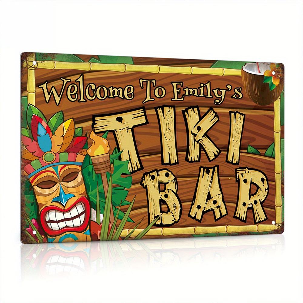 カスタムデコレーションティキバーサイン、名前入り、ヴィンテー - Home Bar Cafe のレビューと価格