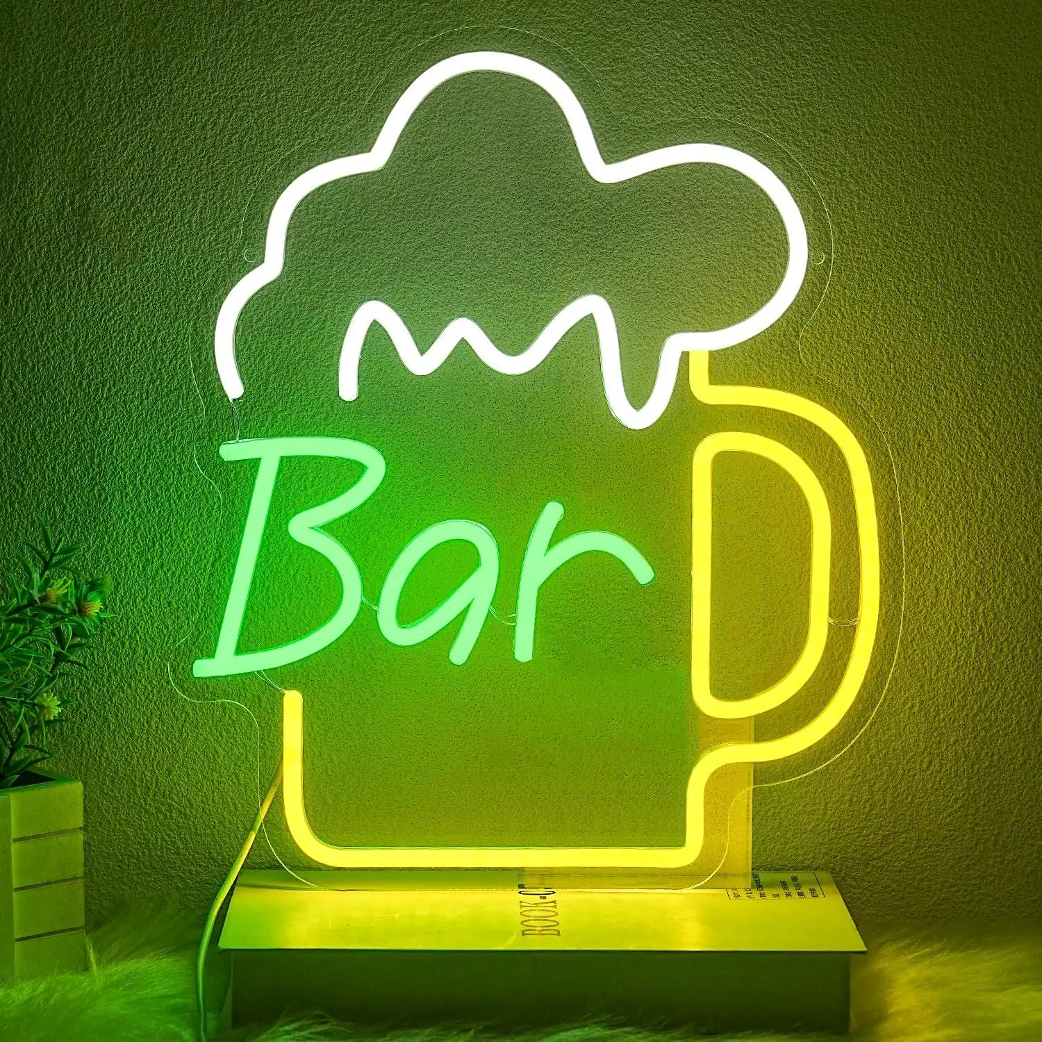 ビールバーネオンサインUSB調光可能なLEDライト、ビジネス - Home Bar And Kitchen のレビューと価格